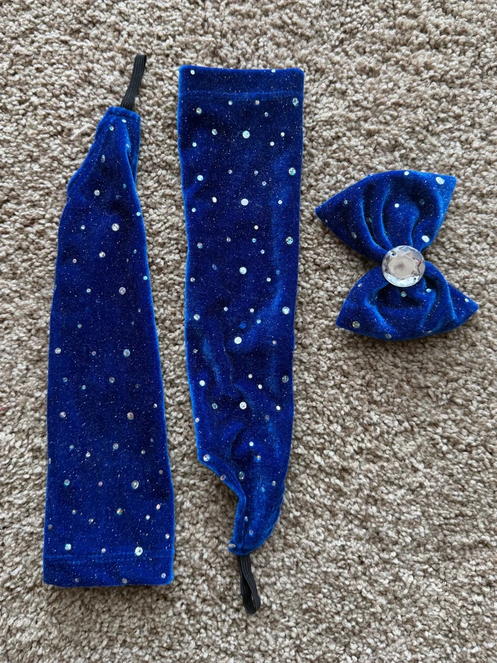 Extra Small Blue and White Sparkle Princess Kids Costume Dress